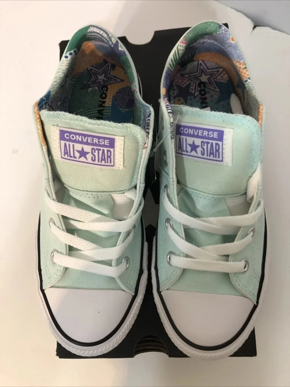 Converse CTAS Madison Ox Tal Lilac White LE Lace Up Canvas Sneakers Sz 3 EUR 35